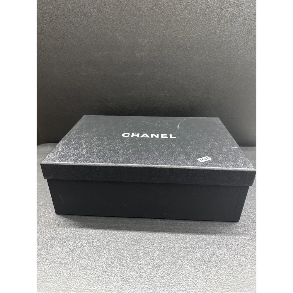 Chanel Authentic Empty Black Shoes Box 12